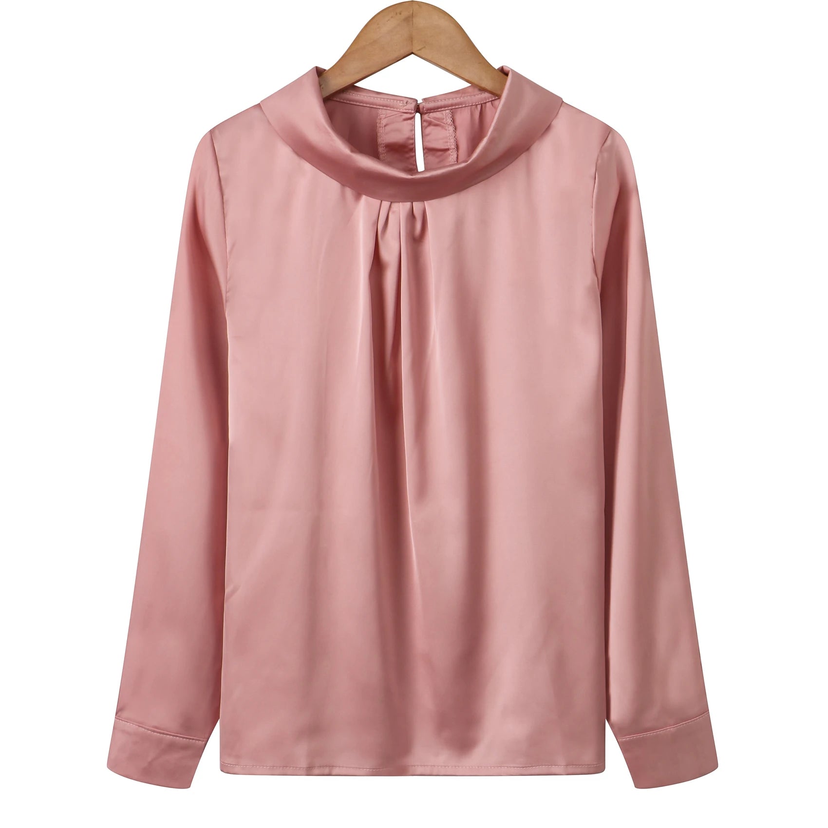 Women blusas long sleeved Slim plus size silk satin shirts office ladies work female Chiffon blouse Elegant blusa feminina