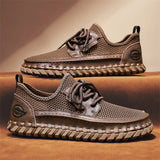 New Trend Man Hiking Shoes Lightweight Soft Mesh Flats Comfortable Non-slip Sneakers Outdoor Casual Sports Shoes Men's Trainers