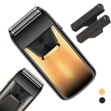 Professional Reciprocating Electric Shaver for Men, USB Rechargeable Foil Razor for Bald Head & Beard Trimming, Waterproof Grooming Tool with Dual Blades Father's Day Gift