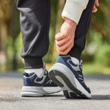 FitVille Newest Walking Shoes for Men Wide Width Sneakers with Arch Support for Flat Feet Heel Pain Relief Plantar Fasciitis