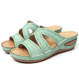 Summer 2025 women's sandals with exposed toes, retro anti slip leather casual women's fashionable versatile sandals