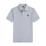 Men's 2026 boutique short sleeved polo shirt summer new fashion brand print versatile comfortable casual T-shirt breathable top