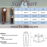 Elegant Women Pants Casual High Waisted Straight Pants Korean Fashion Solid Color Trousers Office Lady Baggy Pants Pantalones
