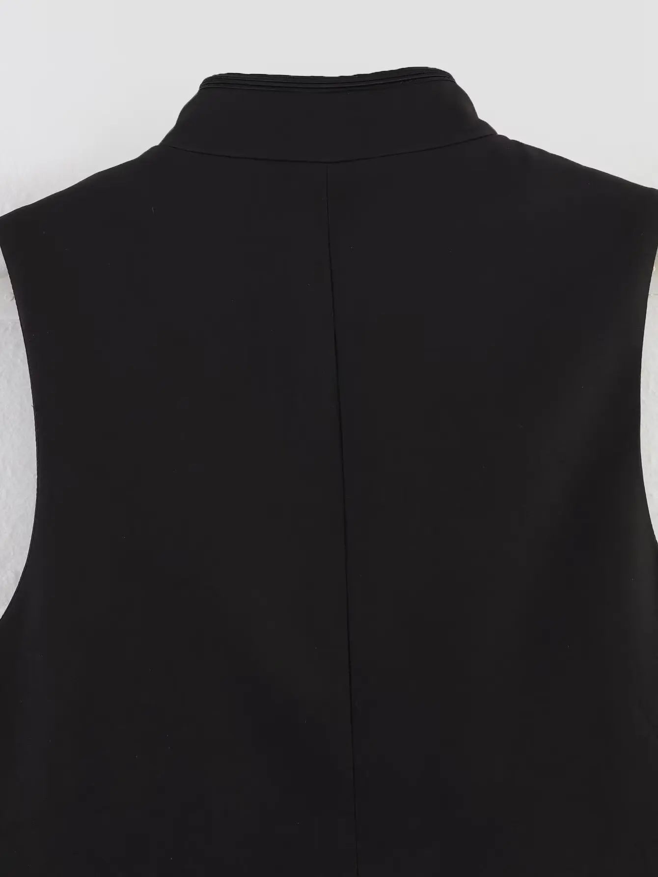 SLTNX Women's Top 2026 Spring New Black Sleeveless Rope Knot Decorative Slim Fit Top Vest Unique Fashion Cool Trendy