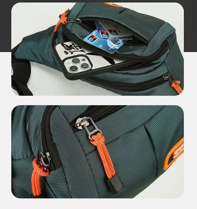 Oxford Waterproof Mobile Waist Bag for Men Women Multifunctional Large Capacity Fanny Pack Wear-resistant Riñoneras Para Hombre