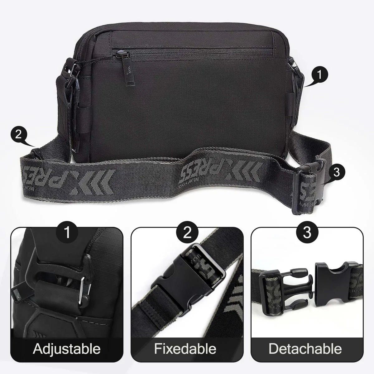 Men Women Shoulder Bag Design Plaid Messenger Bag Crossbody Bag Casual Zipper Small Square Sling Bag Waterproof