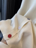 Autumn Winter 2026 Soft Elegant O-neck Loose Casual Sweaters Women Knitted Chic Embroidery Cardigan Basic Colorful Buttons Tops