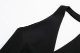 MUJER Off Shoulder Sleeveless Vest Women Black White Cropped Vest Woman Fashion Backless V Neck Short Coats Summer Waistcoat