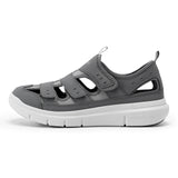 FitVille Summer Men's Wide Width Casual Diabetic Sandals, Lightweight Open Toe Sandals Built-in Arch Support, Effective Foot Pain Relief for Plantar Fasciitis, for Wide & Swollen Feet