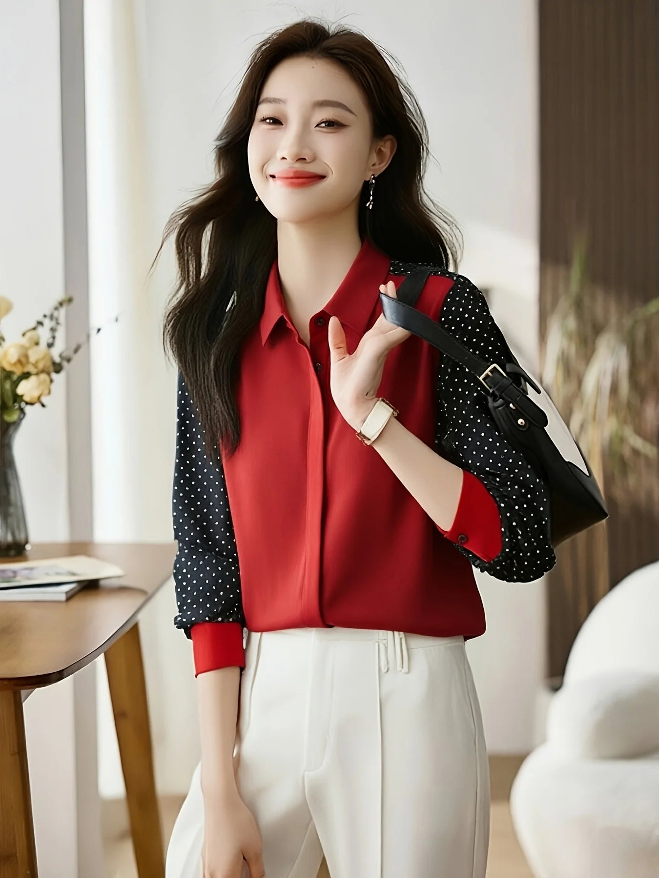 New elegant Women Blouses ladies shirts Blusas Mujer Long Sleeve Shirts causal Tops