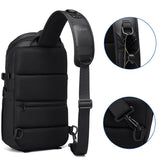 Ozuko Chest Bag Cross Bag Men Waterproof USB Man Crossbody Bag Anti-Theft Short Travel Messenger Sling Fashion Designer