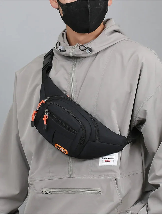 Oxford Waterproof Mobile Waist Bag for Men Women Multifunctional Large Capacity Fanny Pack Wear-resistant Riñoneras Para Hombre
