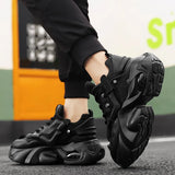 Men's Shoes Luxury Casual Breathable Sneakers for Men Comfortable Low Top Platform Boots for Men Height Increasing Sneakers