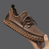 New Trend Man Hiking Shoes Lightweight Soft Mesh Flats Comfortable Non-slip Sneakers Outdoor Casual Sports Shoes Men's Trainers