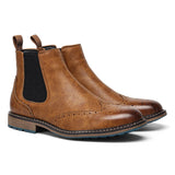 Spring Leather Boots with Zipper Classical Men Boots 2026 Fashion Comfortable Ankle Boots
