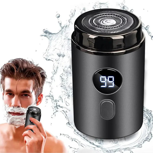 Men Electric Mini Shaver Rechargeable Type-c Charging Car Portable Led Digital Display Wet & Dry Shaver Men Women Home Razor