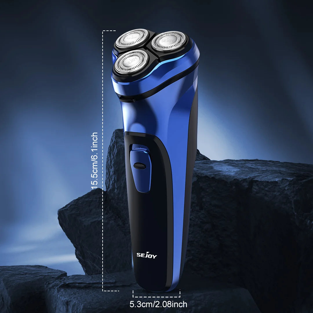 Electric Razor for Men Cordless,Men's Electric Shaver,,Pop-up Trimmer,Wet or Dry Rotary Shaver for Men for Travel,USB Fast Charging