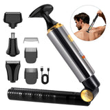 Hatteker Electric Rechargeable Full-Body Hair Trimmer Men's Shaver Grooming Clippers Adjustable Personal Hygiene Hair Removal Device