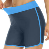 Womens High Stretchy Swim Bottoms Swimming Trunks Boyshorts Summer High Waist Bikini Bottom Bathing Suit Beach Swim Shorts