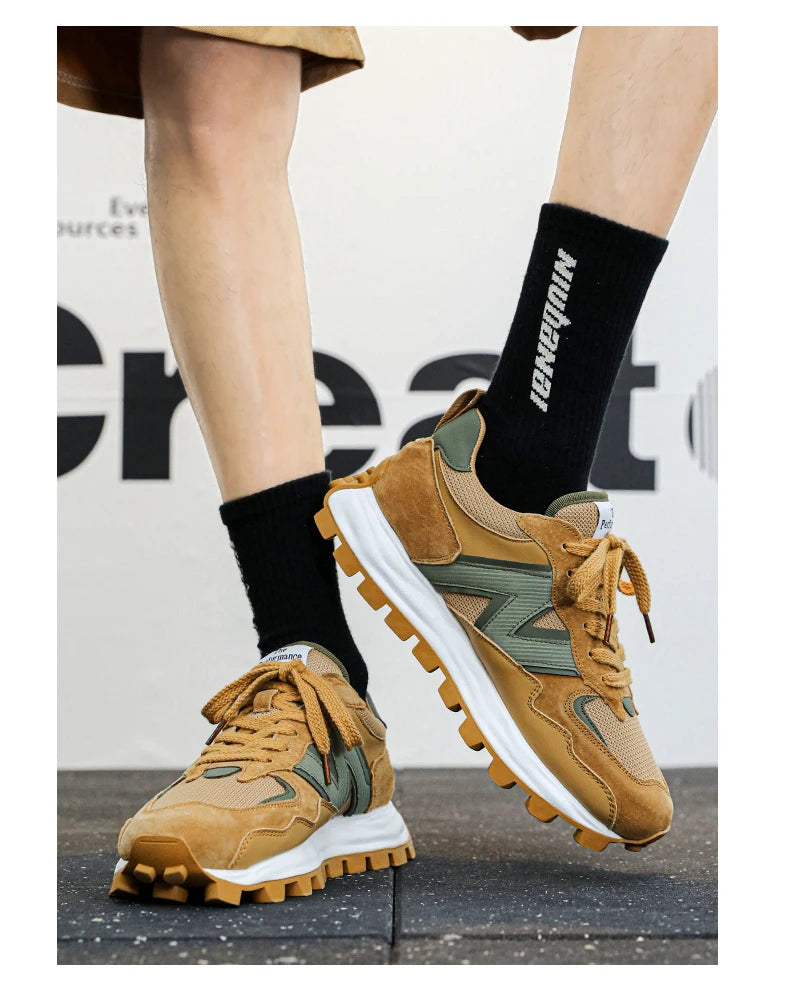 Men New Breathable Sneakers High-end Sport Balance Fashion Shoes for Men Trend Luxury Sneakers Women  Zapatos Altos Hombre