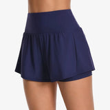 Anfilia 3" Women High Waisted Swim Board Shorts UPF 50+ Quick Dry Swim Trunks with Liner