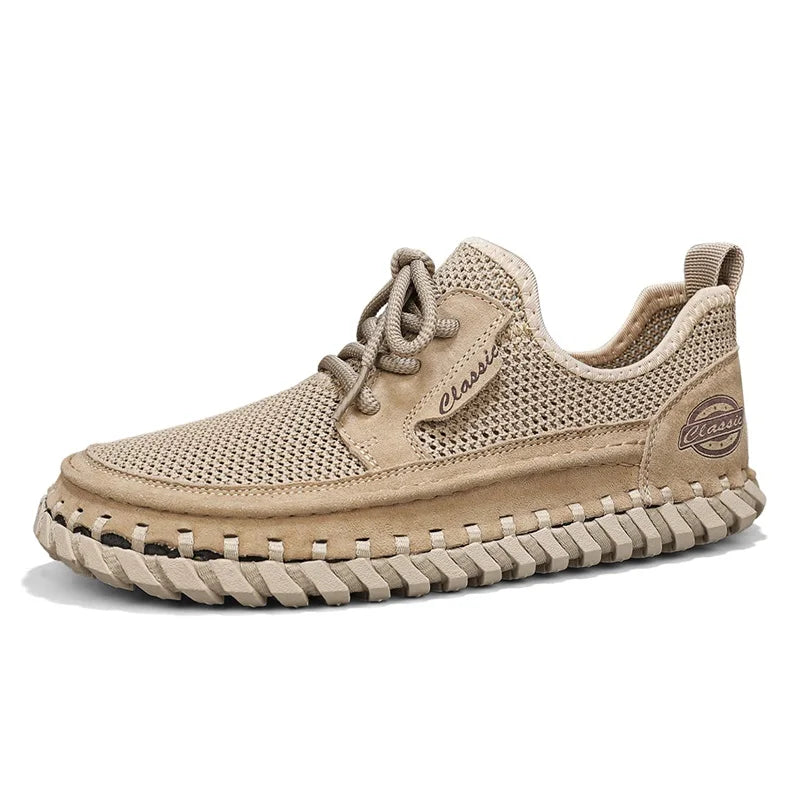New Trend Man Hiking Shoes Lightweight Soft Mesh Flats Comfortable Non-slip Sneakers Outdoor Casual Sports Shoes Men's Trainers