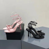Women's Sandals Simple Big Size Women's Shoes Pink Kawaii Lori Shoes Super High with Fine Heel Women's Shoes Round Head 9cm