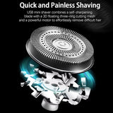 Men Electric Mini Shaver Rechargeable Type-c Charging Car Portable Led Digital Display Wet & Dry Shaver Men Women Home Razor