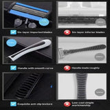 Safety Razor With 3/6/12/18/24/36Pcs 6 Layer Stainless Steel Shaving Cartridges For Men Women Hair Removal Shaving▪