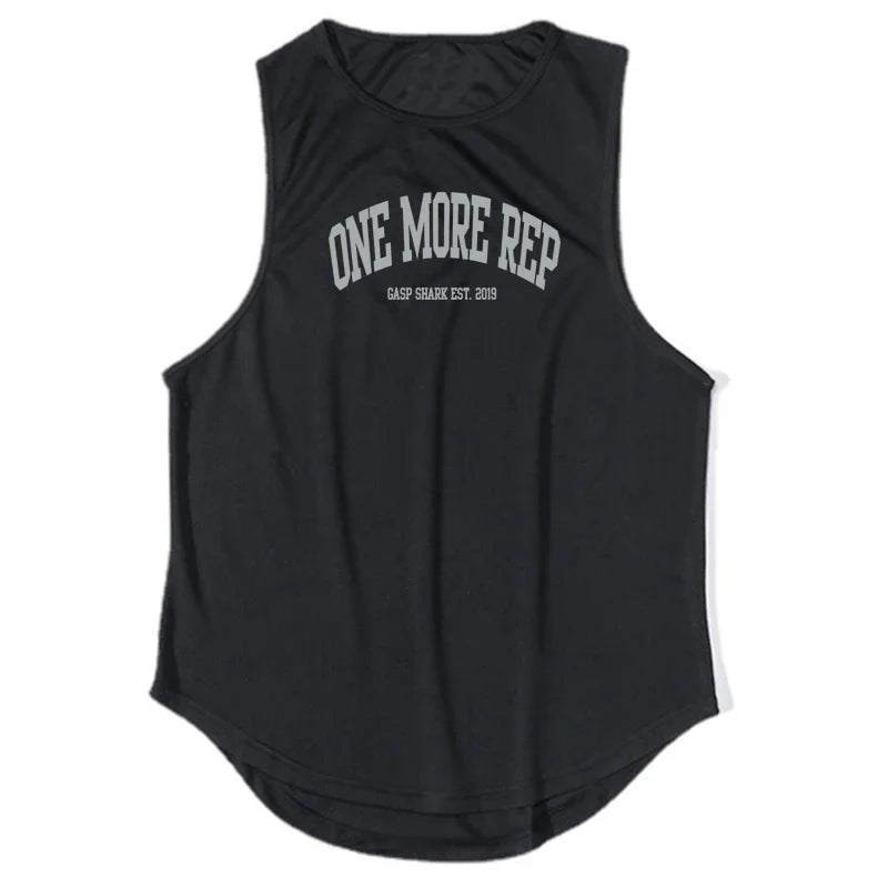 ONE MORE REP Men's Muscle Vests Summer Mesh Breathable Gym Clothing Fitness Sleeveless T Shirt Quick Dry Sports Tank Tops
