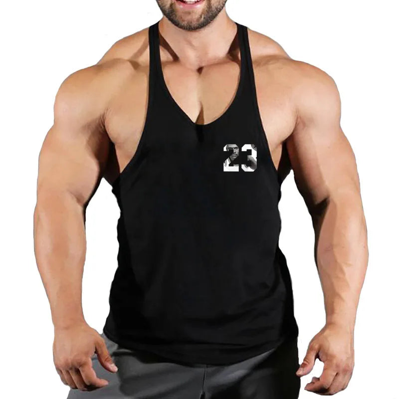 Sleeveless Sweatshirt Muscular Man Gym Shirt Man Men's Clothes Top for Fitness Vests Stringer Clothing Bodybuilding Vest Singlet
