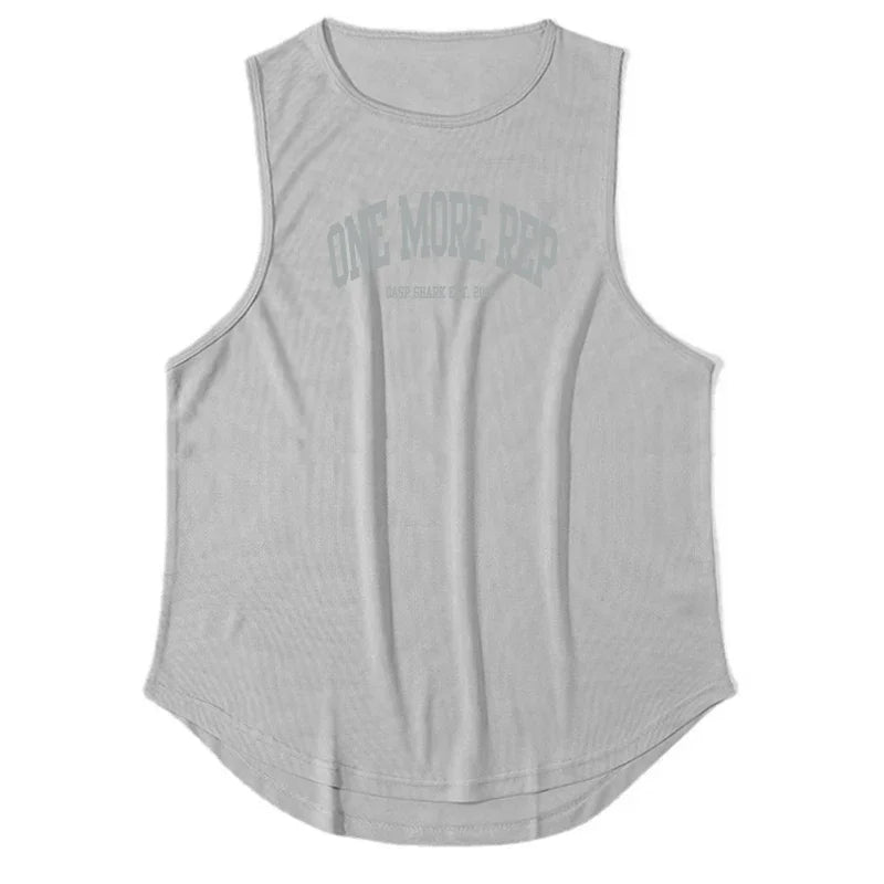 ONE MORE REP Men's Muscle Vests Summer Mesh Breathable Gym Clothing Fitness Sleeveless T Shirt Quick Dry Sports Tank Tops