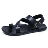 Summer Men Rome Genuine Leather Roman Sandals Gladiator 2024 Sandalias Romanas Hombre Flat Sandles Dropshipping