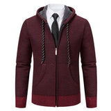 Men's Knitted Cardigan Jacket Vintage Winter Sweater Coat Casual Turndown Collar Fleece Jackets Fashion Mens Autumn Outwear