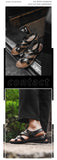 Fashion New Men Gladiators Black Buckle Strap Patent Leather Casual Shoes Summer Rome Breathable Beach Sandals Outdoor Slippers