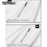 TACVASEN Men's Flight Jacket Summer Autumn Thin Lightweight Casual Windbreaker Multi-pockets Full Zip Up Varsity Baseball Jacket