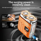 9000+ RPM Portable Electric Shaver, 180-Day Battery & 1H Fast Charge, LED Smart Display, Waterproof, Floating Blades, Type-C