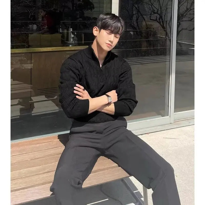 Replica Luxury Sweaters Men Sweater Jersey Korean Reviews Many Clothes Knitwear Cardigan Autumn Men's Clothing Mens Coat Hırka
