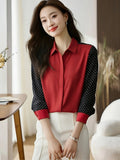 New elegant Women Blouses ladies shirts Blusas Mujer Long Sleeve Shirts causal Tops