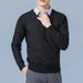 v-neck black