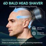 Solimpia Smart Shaver for Men Hair Clippers Electric Razor Magnetic Attraction 6-Blade Home Use Beard Cutter
