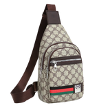 Men's Multifunction Messenger Bag Shoulder Cloth Chest Bags Crossbody Casual Handbag with Earphone Hole