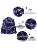 2025 Spring Men's Shirts Fashion Retro Street Texture Printed Shirts Men's Long-sleeved Lapel Shirt Shirt Top Office Clothing