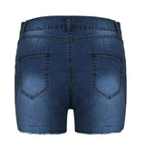 Sexy Hot Slim Denim Shorts Women Fashion Trendy All-match Solid Color Tight High Waist Short Jeans Lady Commuting Cowboy Outfits