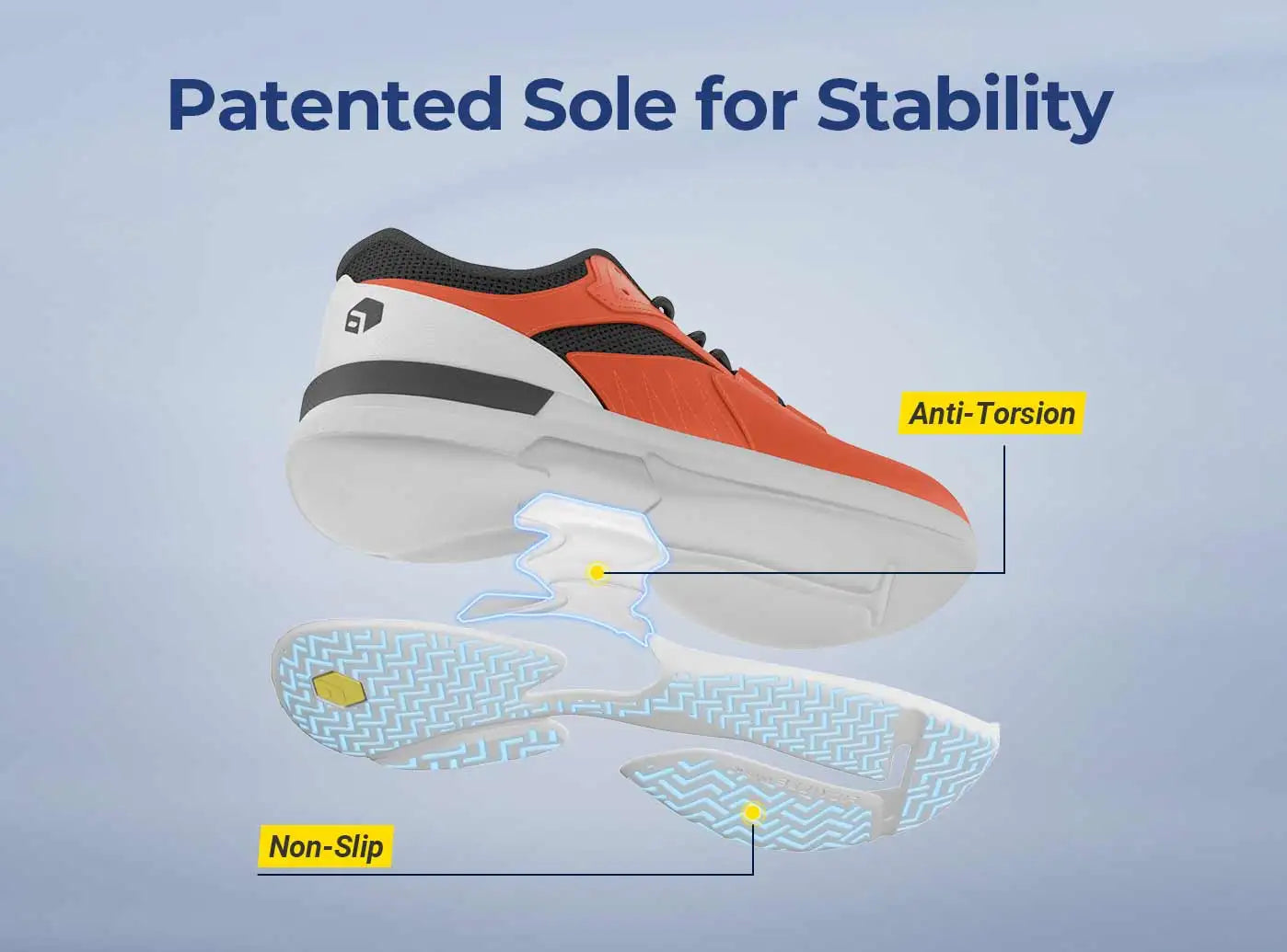 FitVille Men'S Wide Pickleball & All Court Tennis Shoes Lightweight Slip-Resistant Athletic Sneakers With Arch Support For Plantar Fasciitis Men'S Shoes Casual Sneakers Autumn Gym Clothes