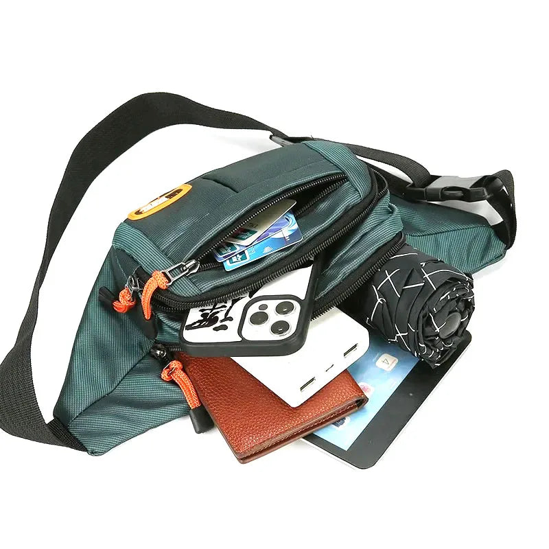 Oxford Waterproof Mobile Waist Bag for Men Women Multifunctional Large Capacity Fanny Pack Wear-resistant Riñoneras Para Hombre