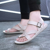 Summer Men Rome Genuine Leather Roman Sandals Gladiator 2024 Sandalias Romanas Hombre Flat Sandles Dropshipping