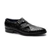 Rome Style Men's Sandals Genuine Cow Leather Summer Buckle Strap Hollow Out Casual Business Wedding Dress Shoes Men Open Shoes
