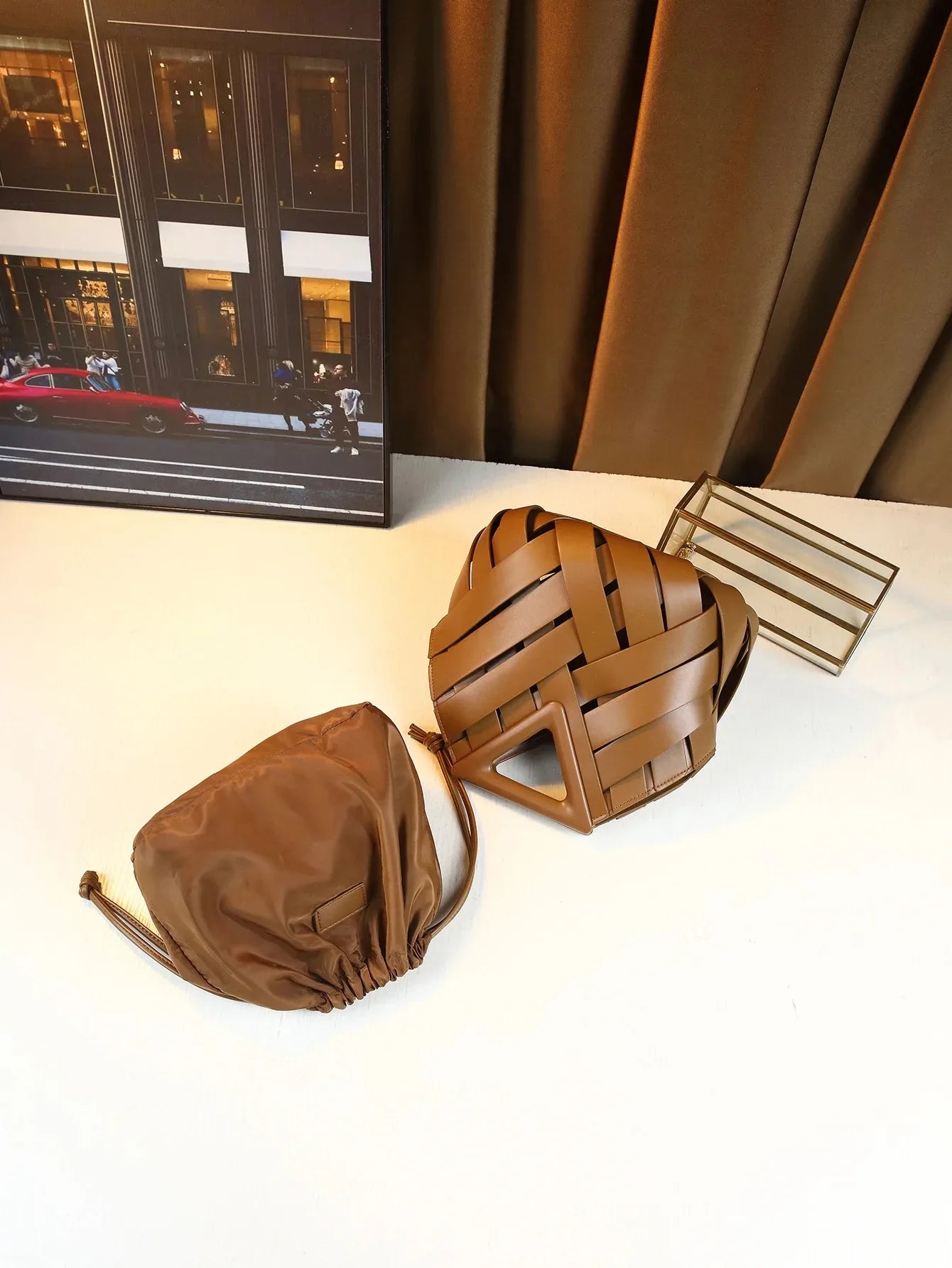 Trendy Vegan Leather Woven Tote Bag for Women Top Handle Purses and Handbags Fashionable Crossbody Shoulder Bag Tote Purses 2025