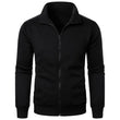 Autumn Men's Long Sleeve Zipper Jacket Coats Solid Color Warm Sweatshirts Casual Baseball Jacket Outdoor Streetwear